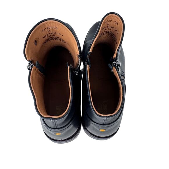 Samuel Hubbard Ankle‎ Zipper Chukka Boots Womens US 9 Black Leather W4120-308 - Picture 8 of 12